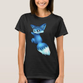 Cute Blue Fox,   Animals Tシャツ (正面)