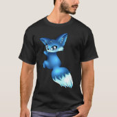 Cute Blue Fox,   Animals Tシャツ (正面)