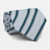 Cute blue gray stripes  ネクタイ (ロール)