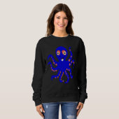 Cute Blue Octopus Ocean Sea Animal Halloween Costu スウェットシャツ (正面フル)