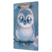 Cute Blue Owl Clipboard クリップボード (左)