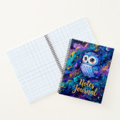 Cute Blue Owl Notes Journal ノートブック (内部)