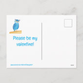 Cute Blue Owl, Valentine Postcards シーズンポストカード (裏面)