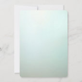 Cute Blue Pink Bird Floral Baby Shower Invitation 招待状 (裏面)