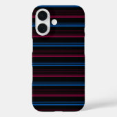 Cute blue pink stripes  Case-Mate iPhoneケース (裏面)