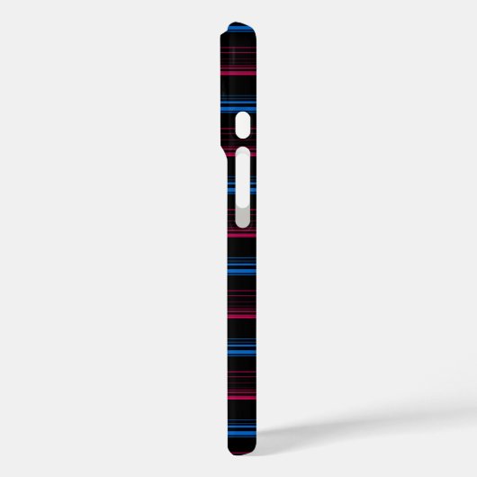 Cute blue pink stripes  Case-Mate iPhoneケース (裏面 / 左)