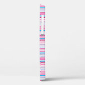 Cute blue pink stripes Case-Mate iPhoneケース (裏面 / 左)