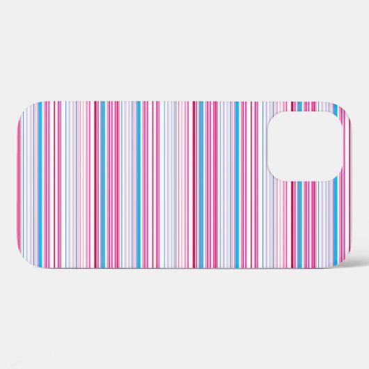 Cute blue pink stripes Case-Mate iPhoneケース (裏面 (横))