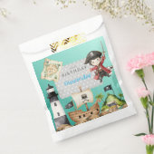 Cute Blue Pirate child's Birthday  フェイバーバッグ (封をした状態)