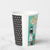 Cute Blue Pirate child's Birthday 紙コップ (右)