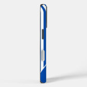 Cute Blue Striped Personalized Name Case-Mate iPhoneケース (裏面 / 右)