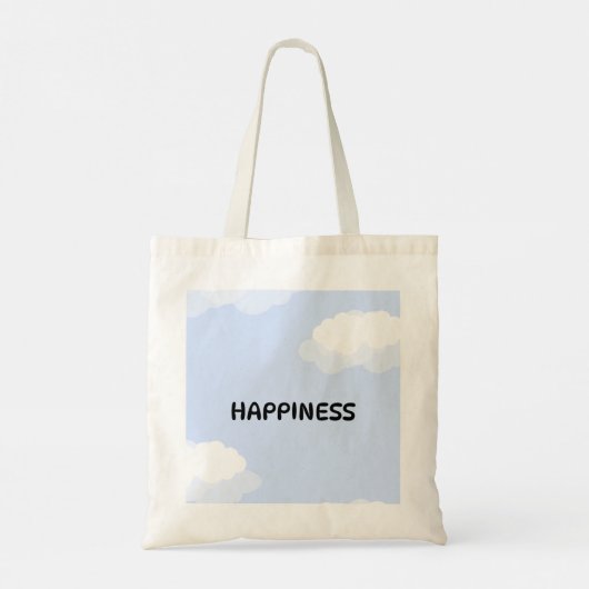 Cute blue tote bag  トートバッグ (裏面)