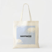 Cute blue tote bag  トートバッグ (正面)