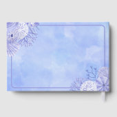 Cute Blue Under The Sea Boy's First Birthday ゲストブック (裏面)