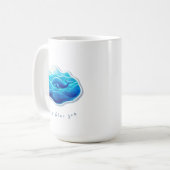 Cute Blue Whale コーヒーマグカップ (正面左)