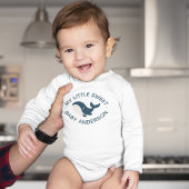 Cute Blue Whale Dolphin Sea Cartoon  ベビーボディスーツ