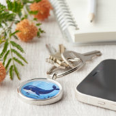 Cute Blue Whale Keychain キーホルダー (側面)
