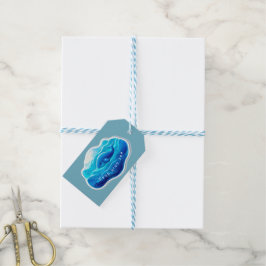 Cute Blue Whale, personalized ギフトタグ