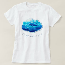 Cute Blue Whale Tシャツ