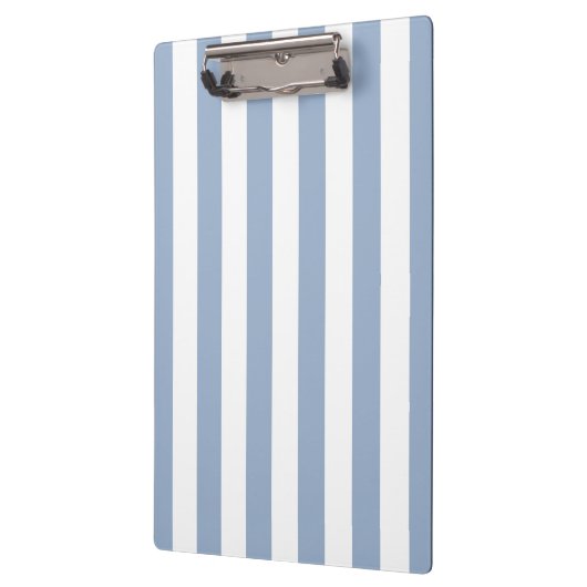 Cute Blue & White Stripe Clipboard  クリップボード (左)