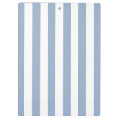 Cute Blue & White Stripe Clipboard  クリップボード (裏面)