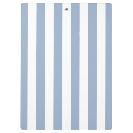 Cute Blue & White Stripe Clipboard クリップボード (裏面)