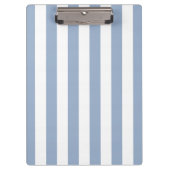 Cute Blue & White Stripe Clipboard  クリップボード (正面)