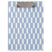 Cute Blue & White Stripe Clipboard  クリップボード (正面)