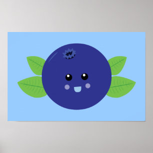 Cute Blueberry ポスター