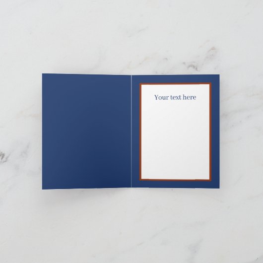 Cute Blueberry pie customizable カード (内部)