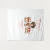 Cute Blush Fairy 4th Birthday Backdrop タペストリー (正面(横))