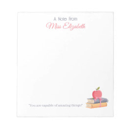 Cute Boho A Note From Teacher Appreciation ノートパッド