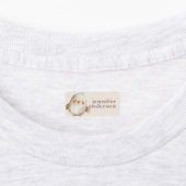 Cute Boho Animals Girl Kids Waterproof Name ラベル (貼付)