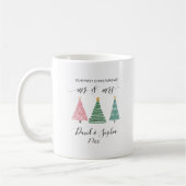 cute boho first Christmas together mug コーヒーマグカップ (左)