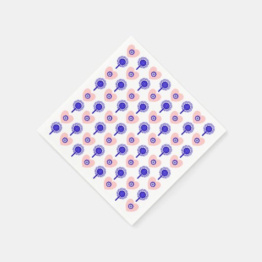 Cute boho pattern スタンダードカクテルナプキン (角)