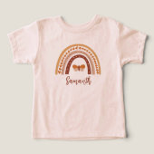 Cute boho rainbow monogram name baby girl (デザイン正面)