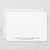 Cute Boho Script Modern Save The Date Card セーブザデート (裏面)