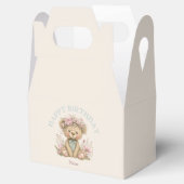 Cute Boho Teddy Bear Birthday Party フェイバーボックス (オープン)
