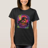 Cute Bonus Mama Saurus Rex Mamasaurus Stepmom Moth Tシャツ (正面)