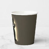 Cute Boo Black Cat Halloween 紙コップ (左)