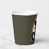 Cute Boo Black Cat Halloween 紙コップ (右)