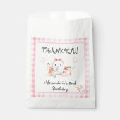 Cute Boo Ghost Pink Birthday Party Girl フェイバーバッグ (正面)