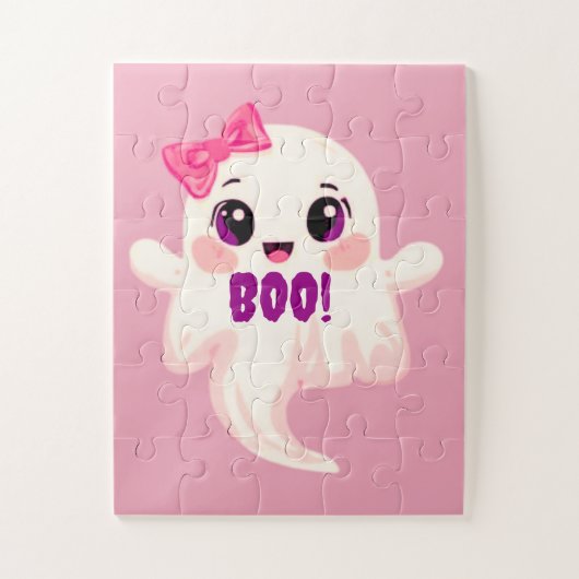 Cute Boo! Ghost, Puzzle ジグソーパズル (縦)