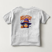 👻🎃 Cute Boo Ghost Witch Toddler Tee ✨🧙‍♀️ トドラーTシャツ (裏面)