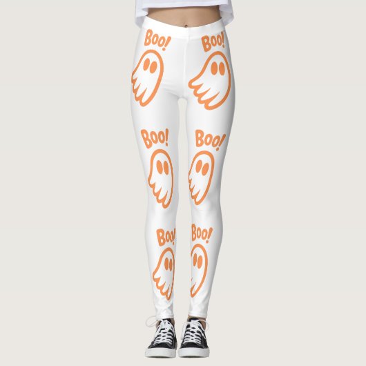 Cute Boo! - Halloween Design レギンス (正面)
