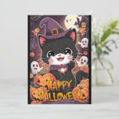 Cute Boo Happy Halloween シーズンカード (スタンド正面)