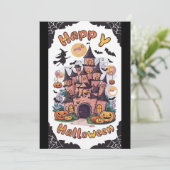 Cute Boo Happy Halloween シーズンカード (スタンド正面)