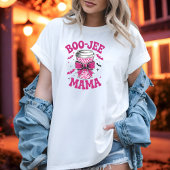 Cute Boo-Jee Mama Pink Cup with Bats and Stars Tシャツ