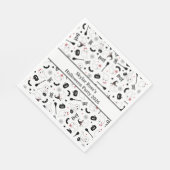 Cute Boo Spooky Ghost Halloween Pink Girl スタンダードランチョンナプキン (角)