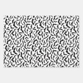 Cute Boo Spooky Ghost Halloween Pink Girl ラッピングペーパーシート (正面3)